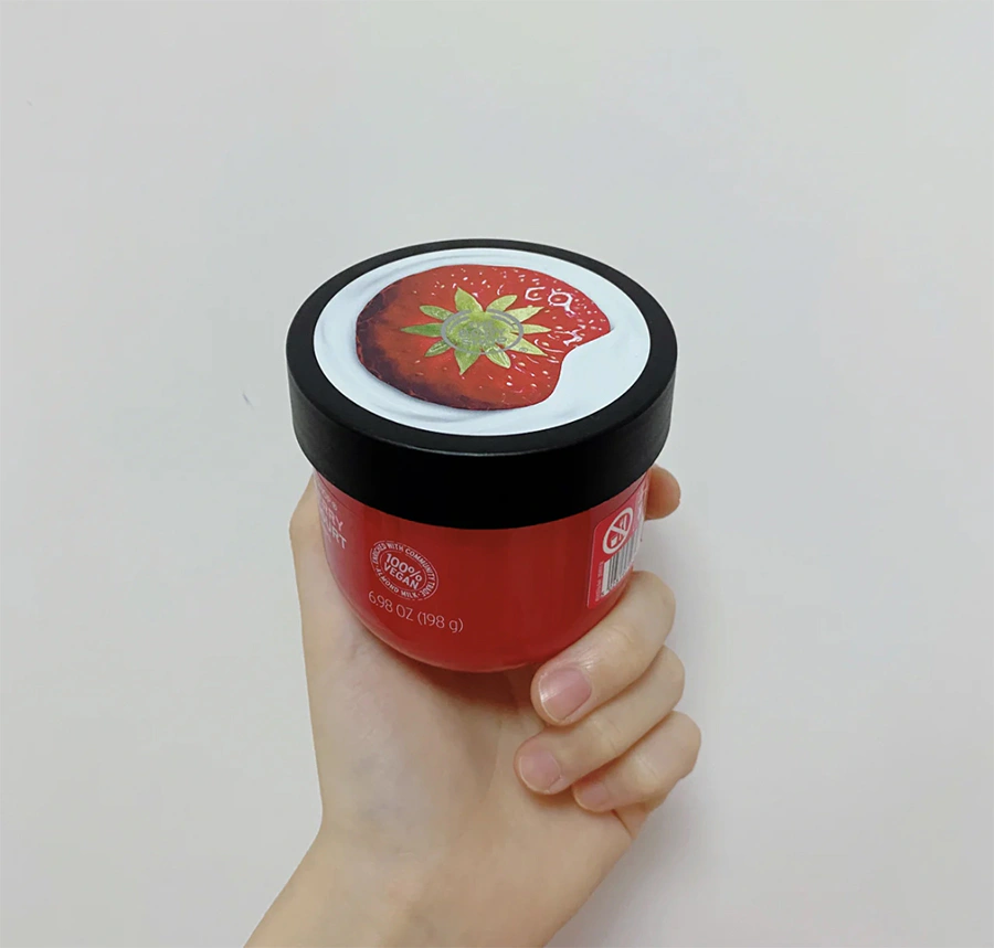  美白身體乳推薦THE BODY SHOP 草莓嫩白保水美肌優格	｜美周報