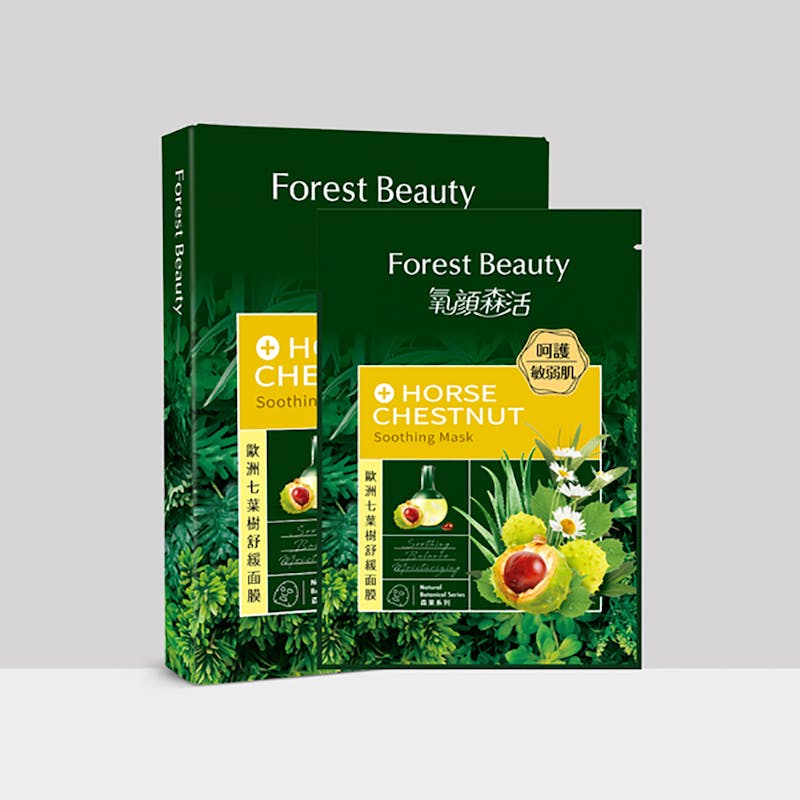 舒緩面膜推薦Forest Beauty氧顏森活 歐洲七葉樹舒緩面膜	｜美周報