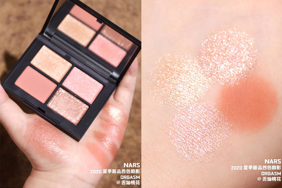 NARS 四色眼影組合 #orgasm 金請夏 眼妝 眼影推薦 眼影盤|美周報