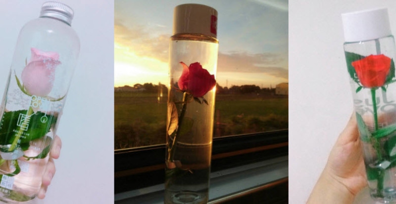 高雄販賣機居然有超夢幻玫瑰水，雖然不能喝但還是要買！