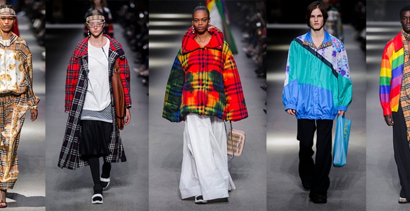 誰面子那麼大，伸展台上出動「粗眉卡拉」？Burberry創意總監的告別作上演彩虹秀