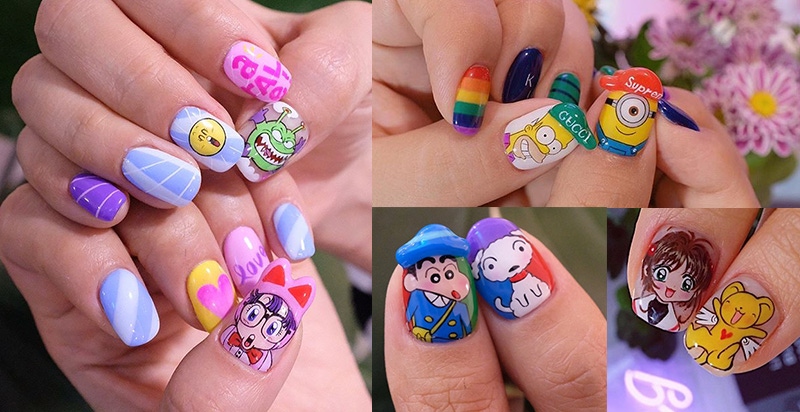 姐的指甲就是畫布！回味經典卡通的韓國童趣指彩超討喜