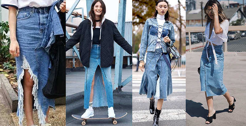 跟短裙一樣涼快但優雅多了～妳說說夏天怎能少這一條丹寧長裙？