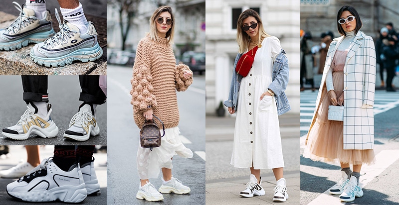 沒想到土土的老爹球鞋，和這3款仙氣穿搭竟然天生絕配！