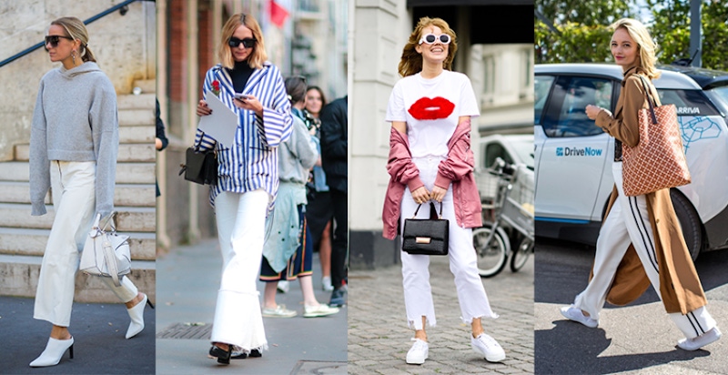 老是靠丹寧撐場太老梗，潮人用白褲穿出春夏NEW LOOK