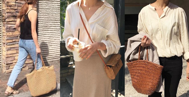 簡約小姐姐的好朋友，一顆「竹編包」讓穿搭仙氣更上一層