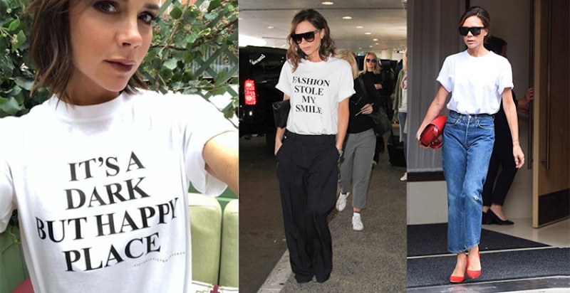 同樣穿白T，為什麼你是路人、她是潮人？貝嫂教你3招挑選時尚白T的撇步