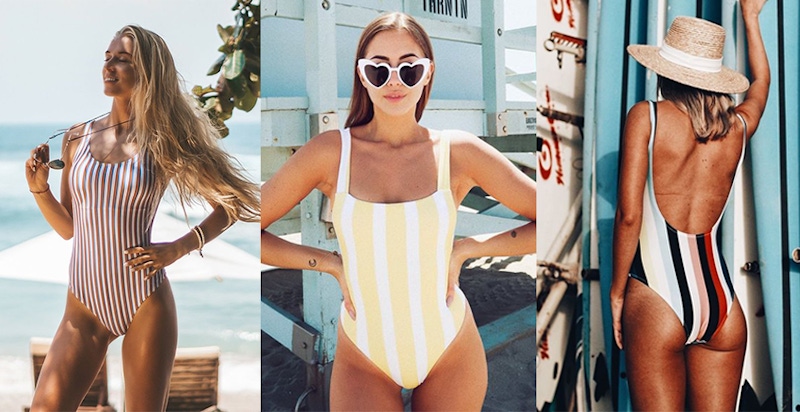 顯瘦修身顯胸大！5款潮人穿了捨不得脫的「直條紋泳裝」揭開夏日序幕