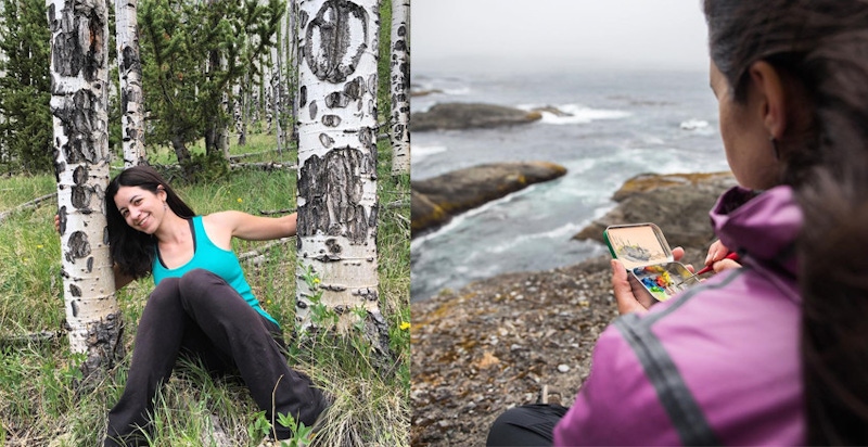 高手在民間！離職公務員在小鐵盒上畫出旅行美景，畫著畫著就變成網紅了