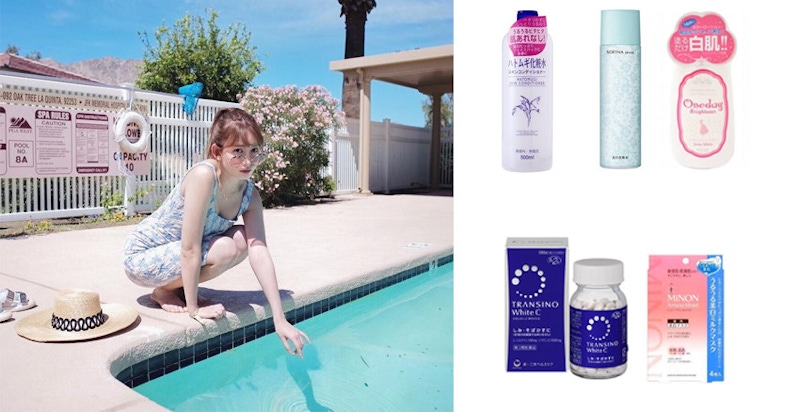 櫻花妹白裡透紅的肌膚，據說就是靠這5款開架美白品～