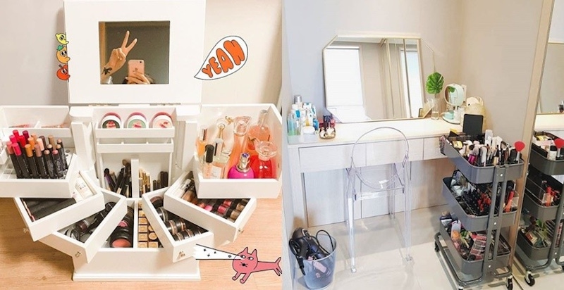 這次一定把化妝台收納乾淨！4個TIPS還妳一張夢幻化妝台～