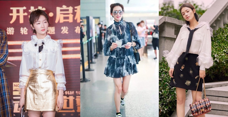 女漢子一秒變軟萌！女星搶穿「宮廷袖」，走出來就像公主王妃