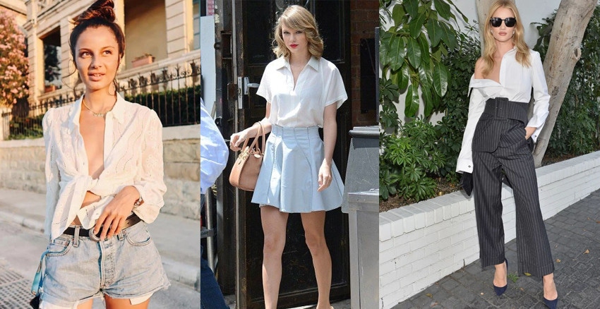 解鎖白襯衫的N種穿法，多買幾件承包你一週七天的時尚LOOK