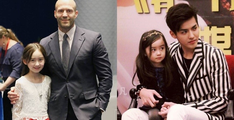 傑森史塔森、吳亦凡都寵著她？超萌混血女孩走紅，10歲就拍好萊塢電影啊～