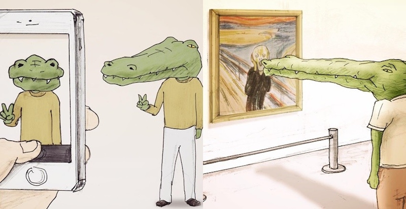 沒人比牠更厭世！超爆笑的日本鱷魚插畫，看完覺得耍廢人生也不錯啊～