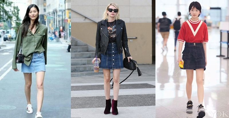 家裡有100件「丹寧短裙」也不嫌多，因為它根本就是四季百搭王！