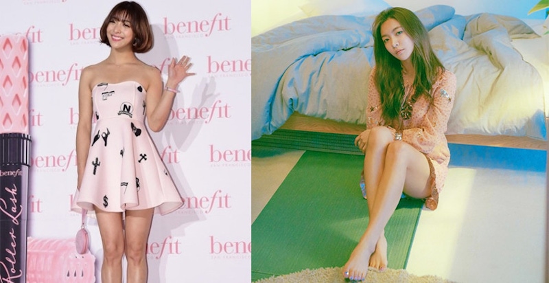 女團f(x)成員Luna曾被嘲笑「馬大腿」，居然靠一顆「棒球」滾出鳥仔腳！