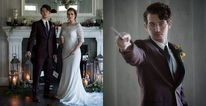 新人辦婚禮神還原《哈利波特》場景！真的是COSPLAY的極致表現啦｜電影推薦