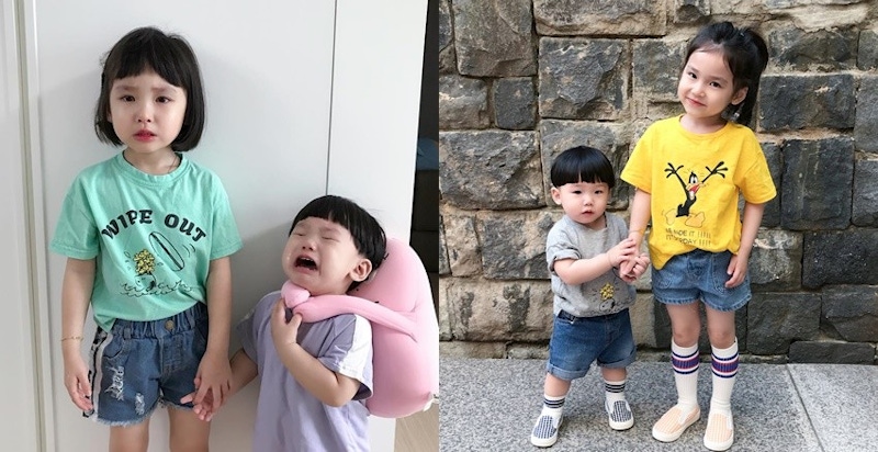 姊弟CP正紅！韓國超可愛6歲＋2歲小姊弟，讓姨母看你們長大～｜Ins帳號分享