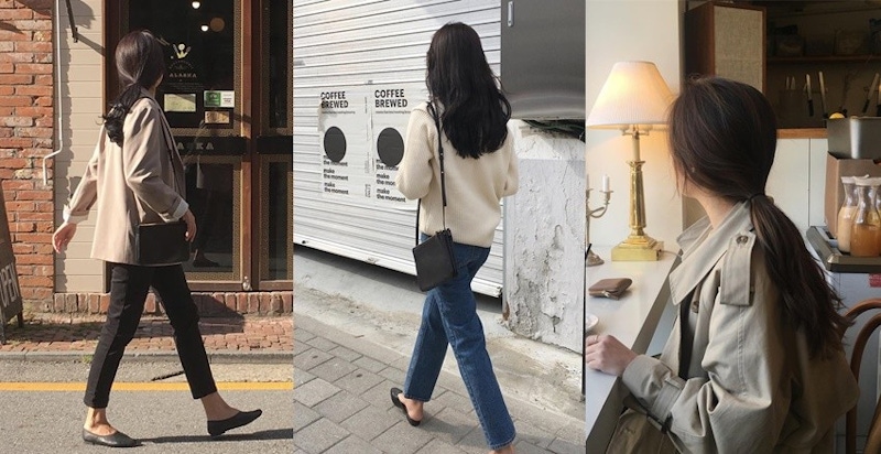 全韓國最想知道的長相？這位小姊姊的「不露臉穿搭」也太美了吧～｜穿搭推薦