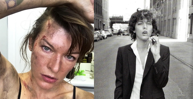 姐帥到人人想嫁！蜜拉喬娃維琪20年前的「中性寫真」帥死人不償命｜女星焦點