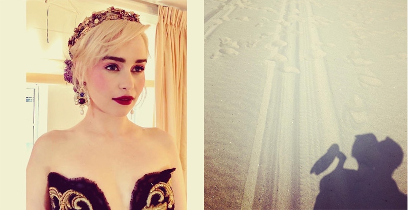 龍母愛蜜莉亞IG曬「沙灘閃照」，空窗4年終於有正牌男友啦！｜名人焦點