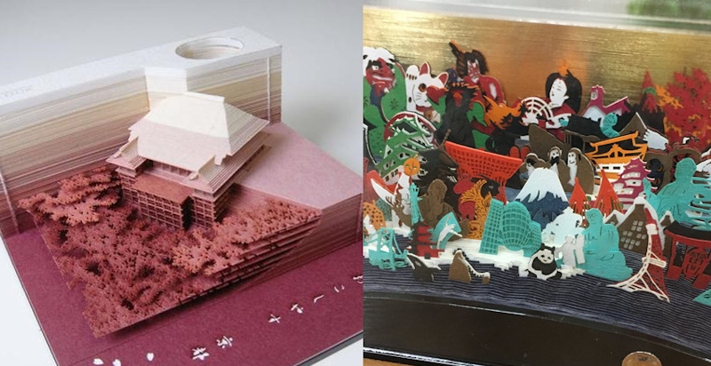 「清水寺便條紙」已經不夠看！這一組2019紙雕日曆才叫做藝術｜生活小物推薦