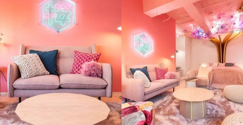 少女心爆炸！「櫻花旅館」好拍到捨不得睡覺XD｜住宿推薦