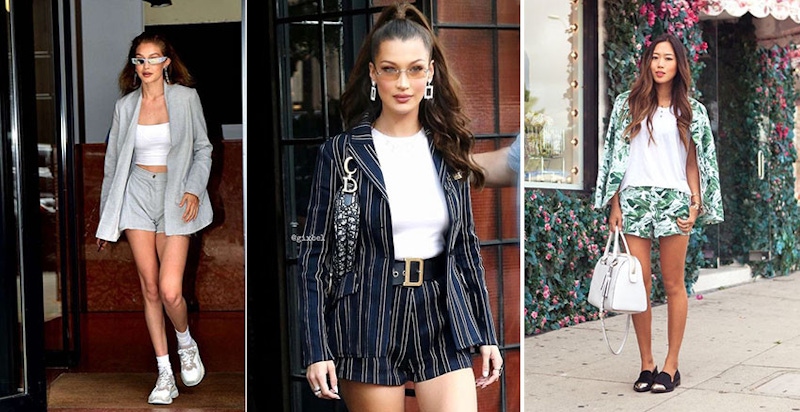 大熱天上班穿什麼好煩惱？工作短褲配西裝上身，時髦又能輕鬆對付室內外溫差｜穿搭推薦