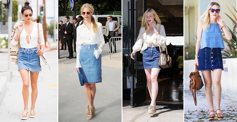 夏天還是丹寧裙最百搭~自由切換OL&辣妹，一周穿七天也不膩！｜流行穿搭