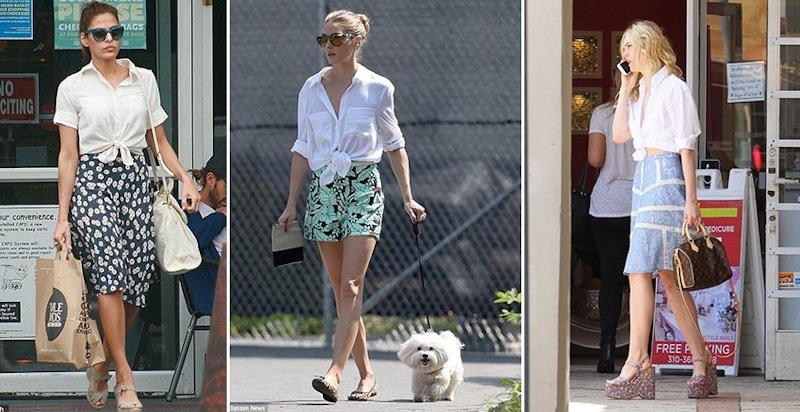 下擺打個結，襯衫紮法對了時髦度翻兩倍！一秒打亮夏季穿搭的小技巧～｜穿搭技巧