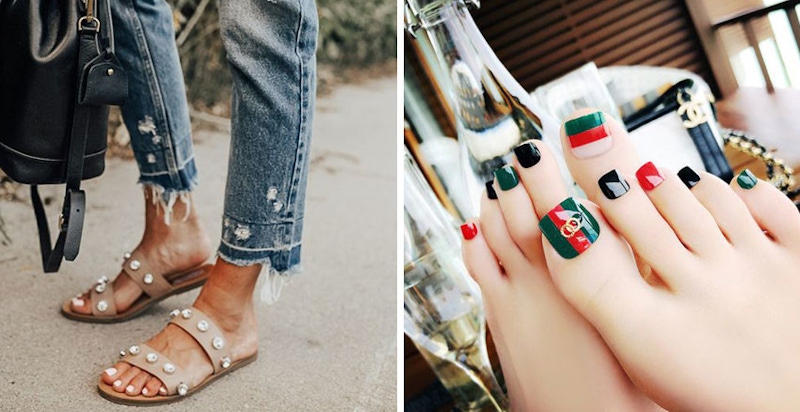 涼鞋是夏時尚必備～腳趾亮點配對了，造型觀感更加分！這５款風格～