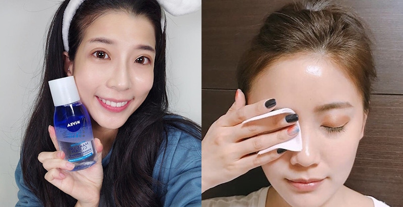 美美持妝一整天之後~秒卸夏日防水妝，就靠這些強效眼唇卸妝液｜卸妝液推薦