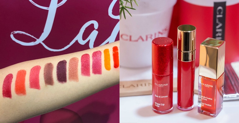 看完只想包色處理！克蘭詩《癮釉光精油唇膏》，唇釉唇油唇膜一次滿足｜唇膏推薦