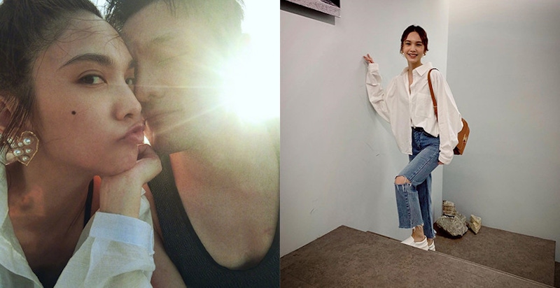 新婚人妻好會穿~楊丞琳簡約女人味穿搭，看起來比老公小好多｜穿搭推薦