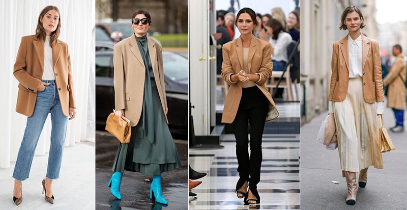 幹練又不失溫柔氣質~裸色西外必須擁有，尺寸大半號、時髦翻倍｜穿搭推薦