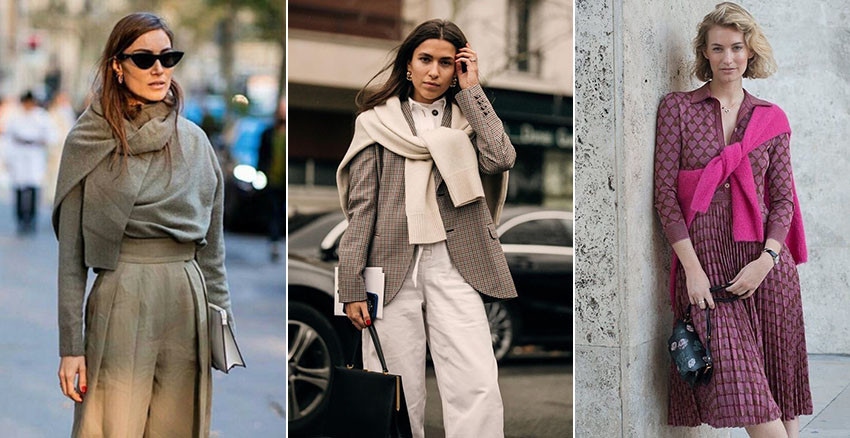 買毛衣記得多帶一件~潮人把針織毛衣當圍巾，樸素穿搭秒變時髦｜穿搭推薦