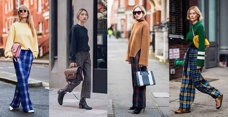 又多了一條褲子可以穿~格紋長褲可正式可休閒，搭出女孩的帥氣感｜格紋穿搭