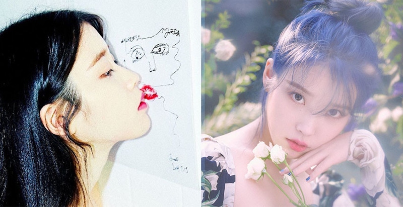 IU新髮色仙到爆~搭配莓果眼妝簡直精靈無誤，同款眼影盤必須入手｜眼影推薦