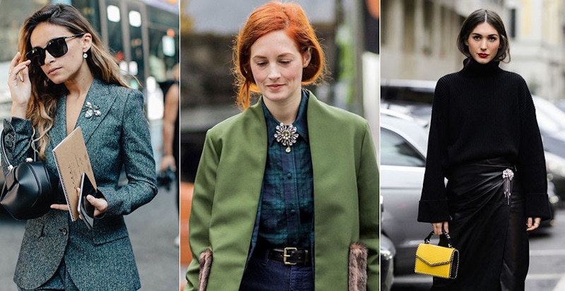 多一只胸針秒變華麗！胸針時尚來勢洶洶，潮人這樣戴出新鮮感｜穿搭配件