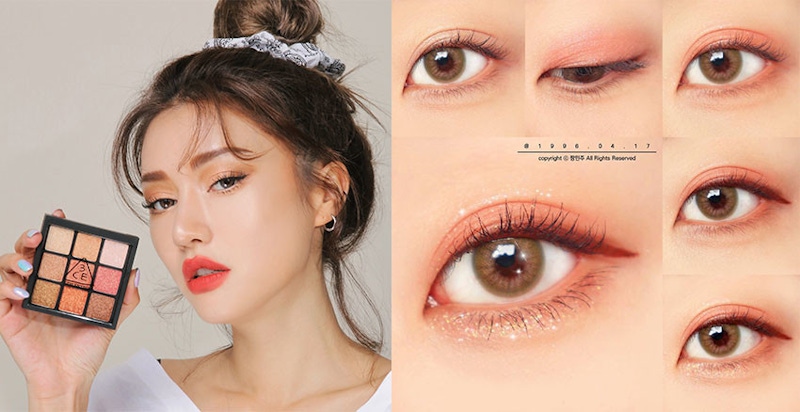 包辦年末派對季的美貌~打造韓妞秋冬大勢妝容，橘色眼盤直接閉眼入｜眼影推薦