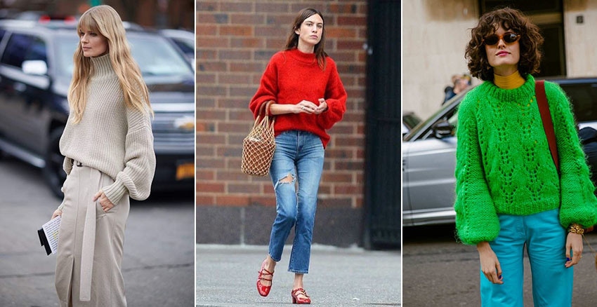 袖口變澎敲可愛~百搭氣球袖毛衣穿搭連宮廷袖襯衫都能駕馭，暖呼呼還能顯瘦呢｜穿搭推薦