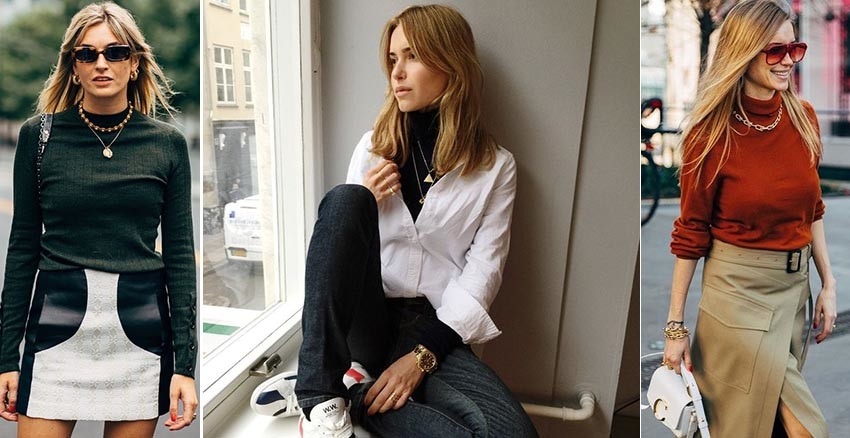 脖子空空欠一味~毛衣穿搭加金色項鍊，學潮人這樣配最時髦｜穿搭教學