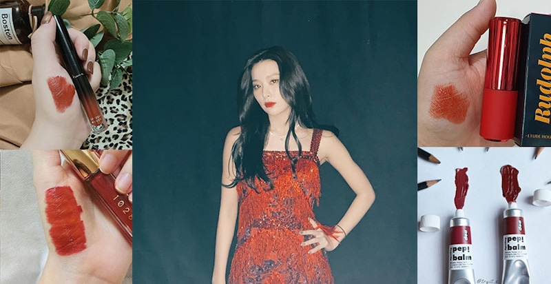 夜拍美照小心機~擦紅唇直接比別人亮，特搜網讚開架磚紅色唇膏｜唇膏推薦