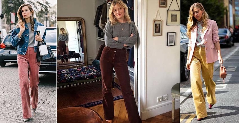 復古又可愛~投資一條燈芯絨褲，學法國妞穿出文青感｜穿搭推薦