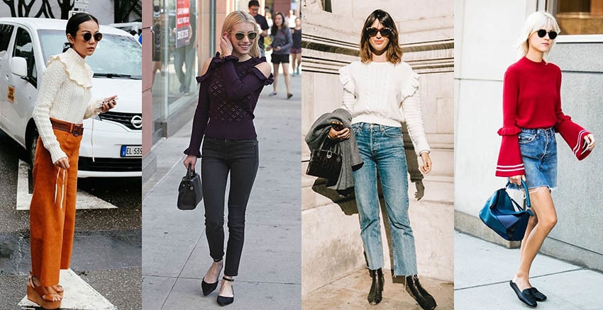 自帶滿滿少女感~穿上人人誇你美，本季必收荷葉邊毛衣穿搭｜流行穿搭