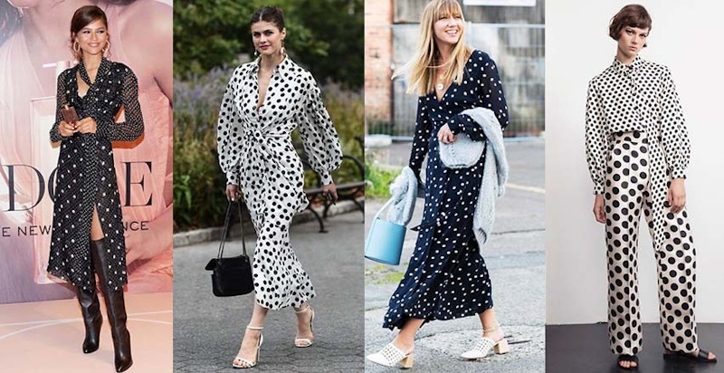 搶先穿上春天夯款~波卡圓點重返人間，大小點混搭最時髦｜穿搭推薦