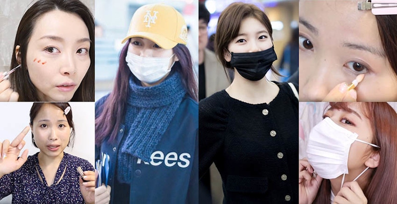 戴上口罩還是女神~女星戴口罩也美的秘訣，原來差在這3招｜口罩妝技巧