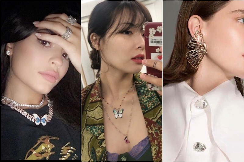 小時候的流行回來了~蝴蝶飾品搭配春裝，打造浪漫少女心｜飾品推薦