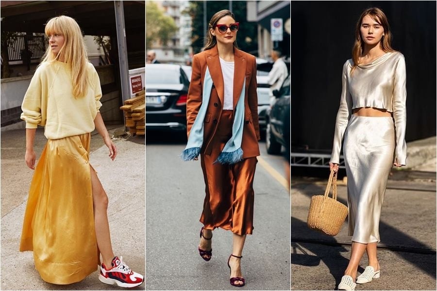 高級感穿搭就靠它~春天入手緞面裙，上班路每一步都優雅｜穿搭推薦